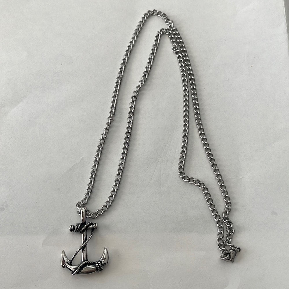 Anchor pendant chain necklace sailor